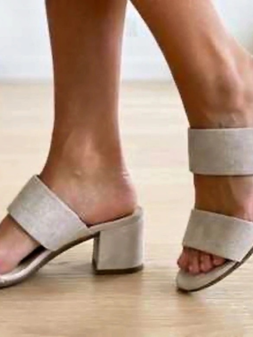 Paul Green Block Heel Sandals in Gray